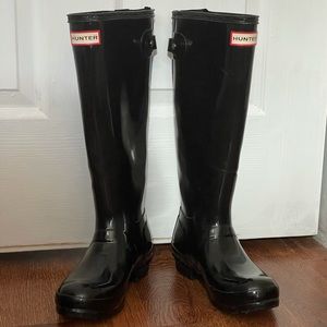 Hunter Original Gloss Tall Black Boots